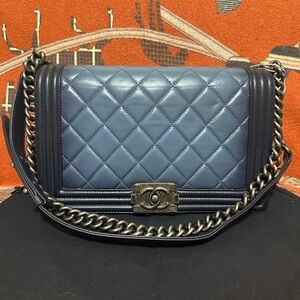 CHARL ❤️🌟 BLUE OMBRE MEDIUM BOY BAG ⭐️